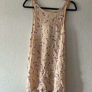 Acacia swimwear island orchid pink crochet mini dress